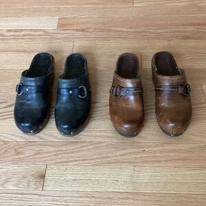 Frye Clara O Ring Clogs - 2 pair